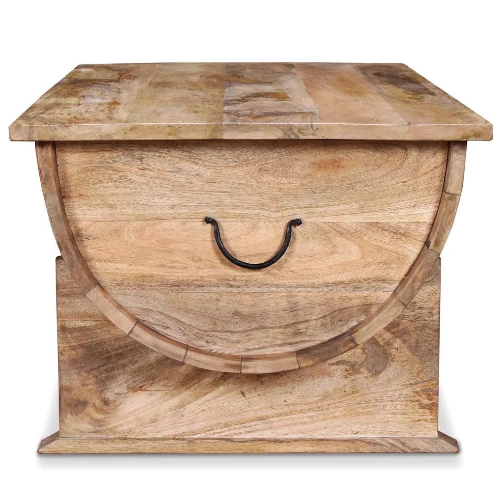 Tavolino da CaffÃ¨ in Legno Massello di Mango 88x50x40 cm