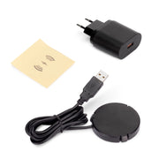 Connettore USB A e C per la ricarica di Lynx, 81x12 mm, per montaggio a incasso o in superficie, Tecnoplastica, Nero