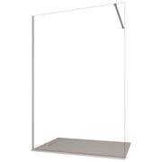 Doccia walk in reversibile senza profili trasparente 8mm h195cm anticalcare osiride, misura 80