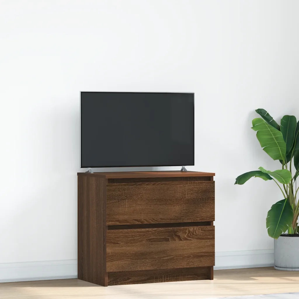 Mobile TV-Credenza per TV-Console TV Rovere Marrone 60x35x54 cm in Legno Multistrato