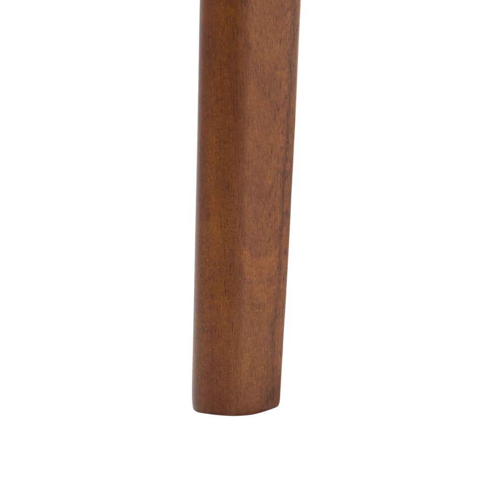 Set di 2 Sedie da Pranzo Marroni in Tessuto Bouclé con Seduta Imbottita, Schienale in Tessuto e Struttura in Legno Embar
