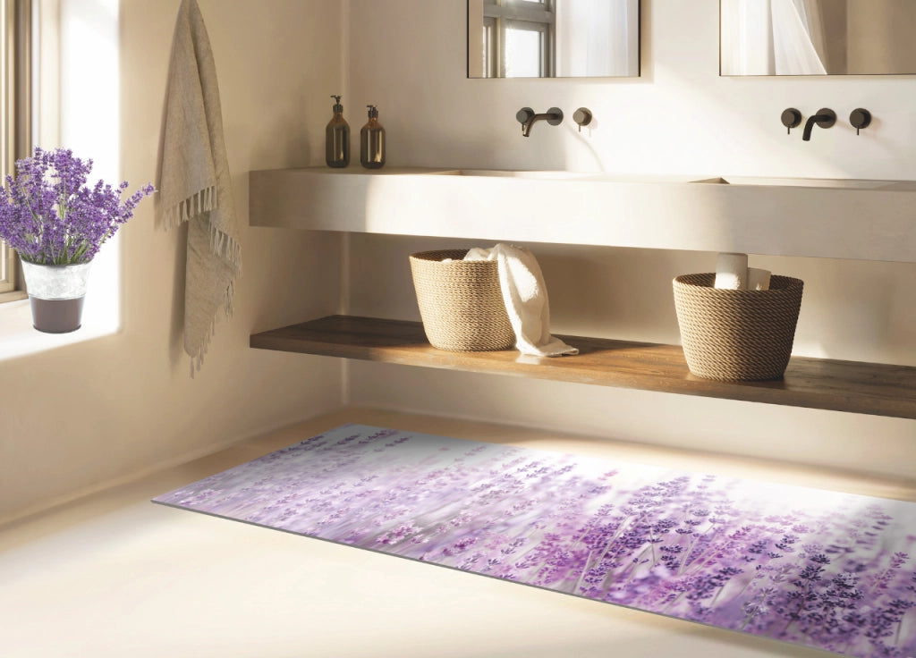 Tappeto Passatoia Cucina Antiscivolo Antisfilo Linea Futura Lavanda By Suardi - 52x280 - Lavanda