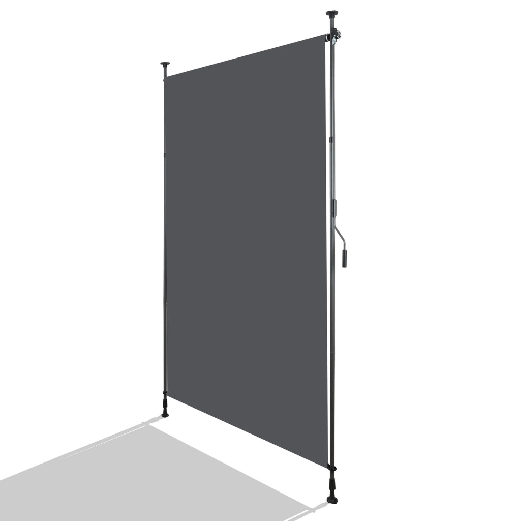 Tenda da sole verticale da esterno con manovella; regolabile in altezza 220-310 cm; antracite