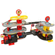 Trade Shop - Maxi Garage 3 Livelli 2 In 1 Con Parcheggio Ascensore Rampe Pitstop E Carwash -