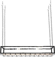 Scaffale per Vino - Supporto per Calici da Vino - Scaffale per Vino da Parete - Scaffale per Cucina - 120 x 25 x 22 cm - Capacità di Carico 75kg