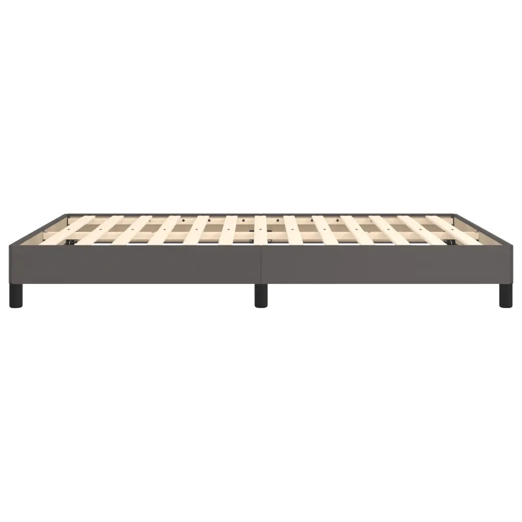 Giroletto-Struttura Letto Grigio 140x190 cm in Similpelle 931736