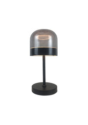 Lampada da tavolo LED 13W nera vetro fumé Xelira Rabalux