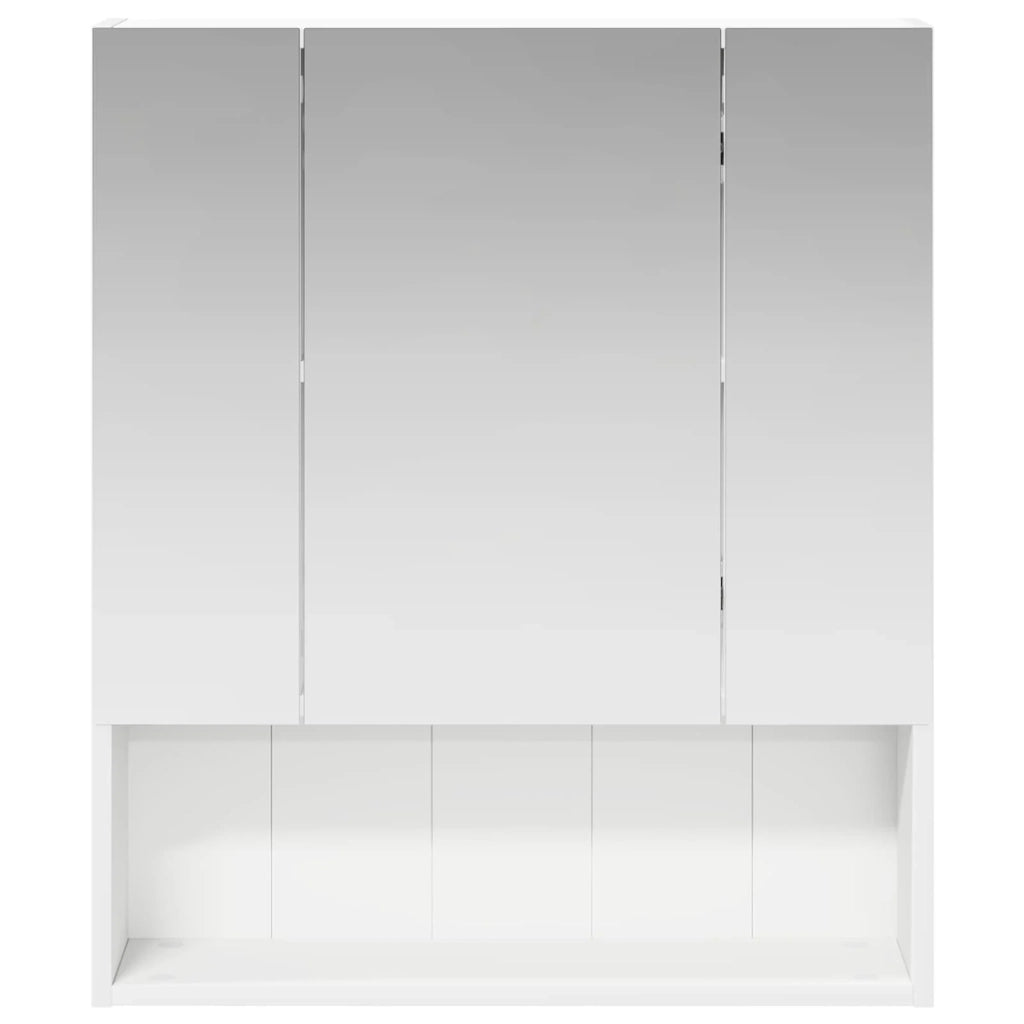 Mobiletto per specchio da bagno Bianco 60 x 14.5 x 70 cm 889183