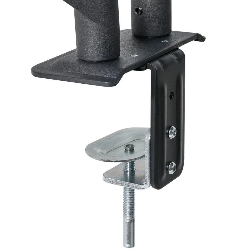 Supporto da tavolo doppio braccio per 2 schermi monitor girevole Rotazione display Nero