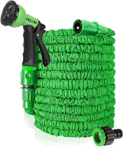 Estensibile Tubo Idraulico per Giardino con Sparatore - Estendibile - 25ft/50ft/75ft/100ft/120ft - Verde
