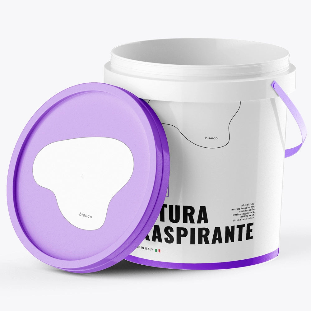 Idropittura traspirante semi lavabile alta copertura opaca finitura bianca *** formato 2.5 lt, confezione 1