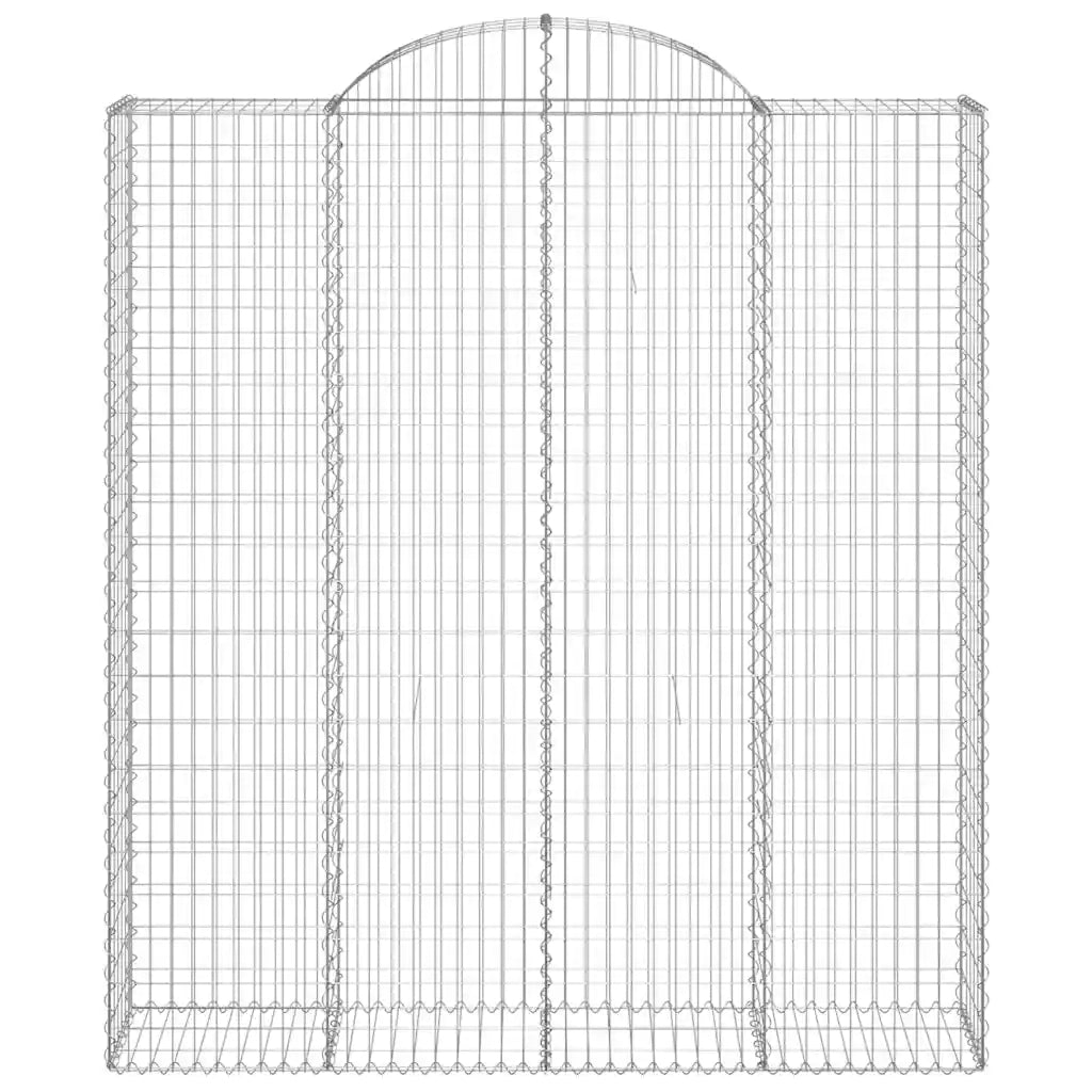 Cesti Gabbioni ad Arco 9 pz 200x50x220/240 cm Ferro Zincato 3146453
