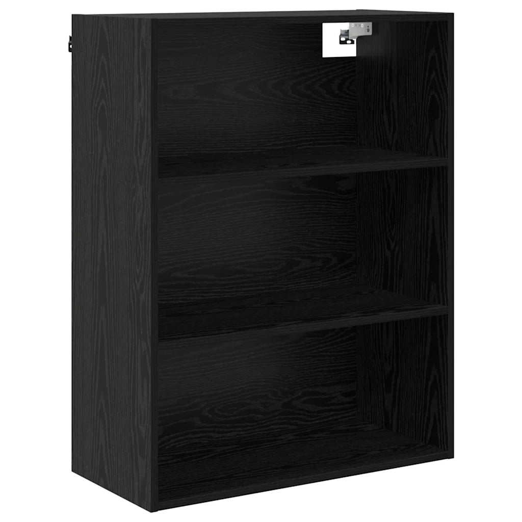 Credenza Rovere Nero 69,5 x 32,5 x 180 cm Legno multistrato