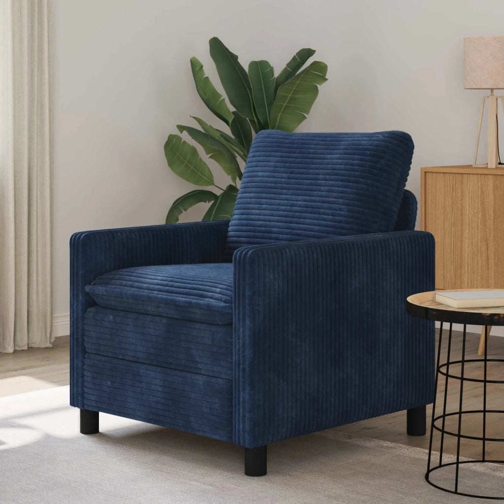 Divano | Divano da soggiorno | Sofa Blu navy 76 x 81 x 87,5 cm Poliestere