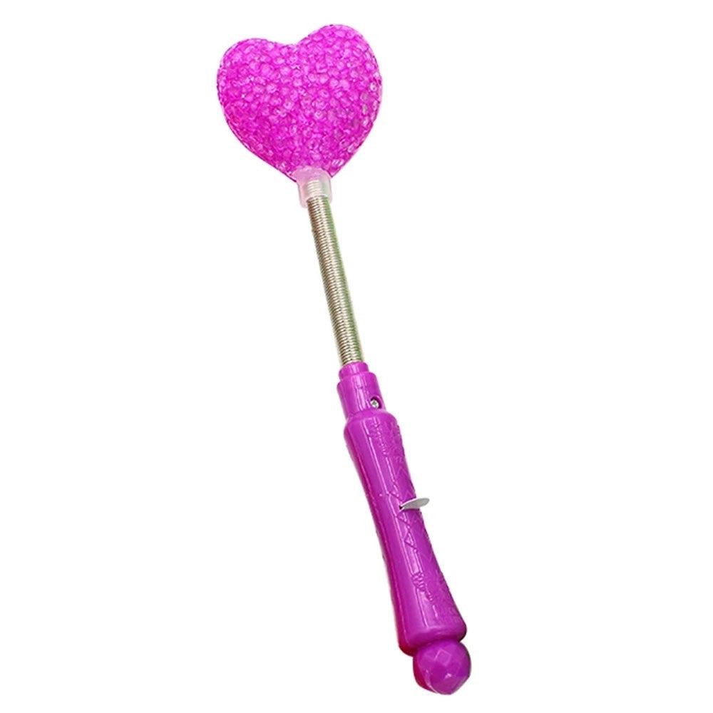 Trade Shop - Bacchetta Luminosa Cuore San Valentino Regalo Decorazione Led Gadget Festa 2 Pz -