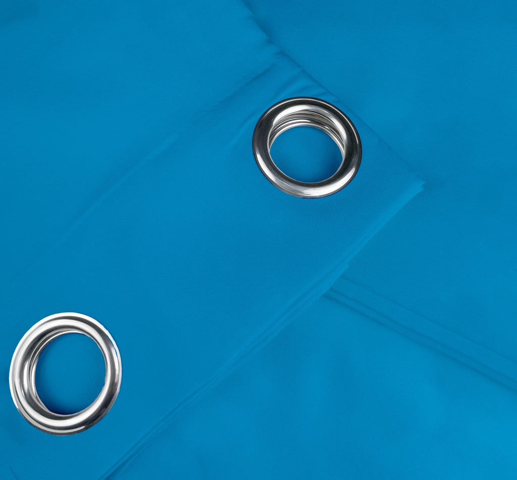 Tenda Semioscurante 140 x 290 Cm Moderne Con Occhielli  Azzurro - 1 Tenda