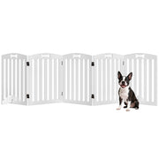 Cancelletto per Cani Autoportante ¨C Xylo ¨C 258x30x61 cm Bianco