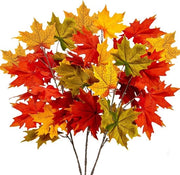 94cm Foglie di Quercia Finte a Foglia Lunga - Steli Lunghe Foglie Autunnali - Decorazioni Finte di Quercia per Tavolo - Centro Tavola per Thanksgiving - Decorazioni Autunnali Finte di Quercia