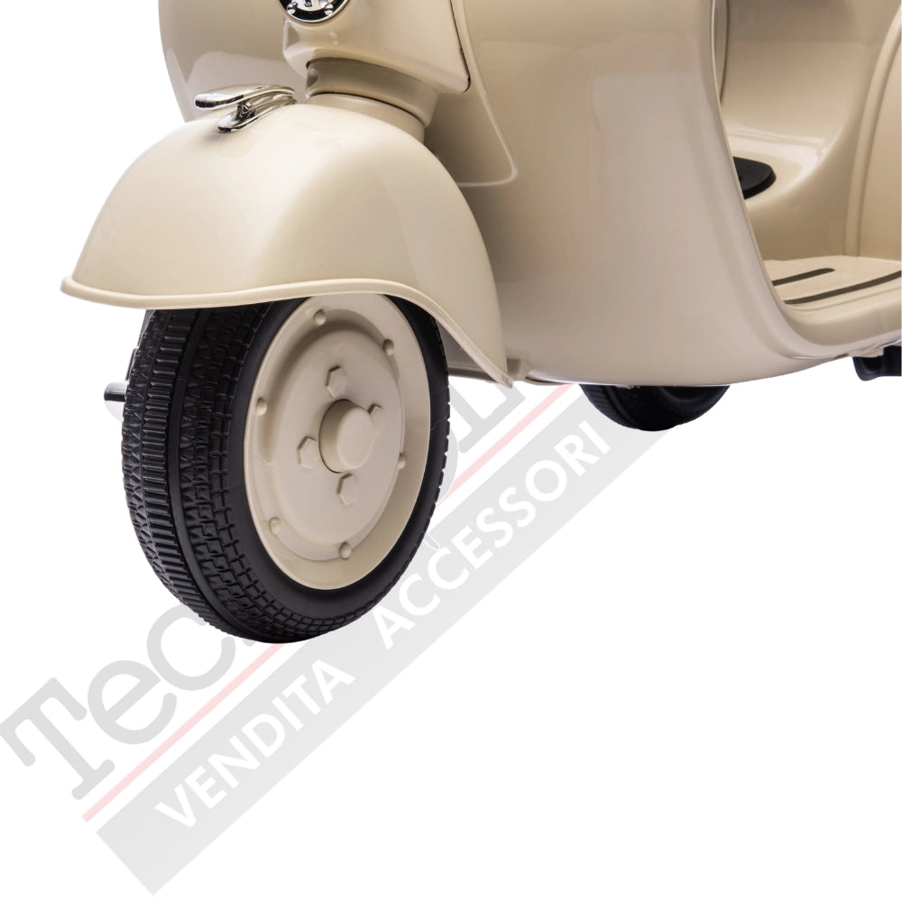 Vespa Sidecar Small Special 6V per Bambini con Licenza Ufficiale Piaggio-Avorio