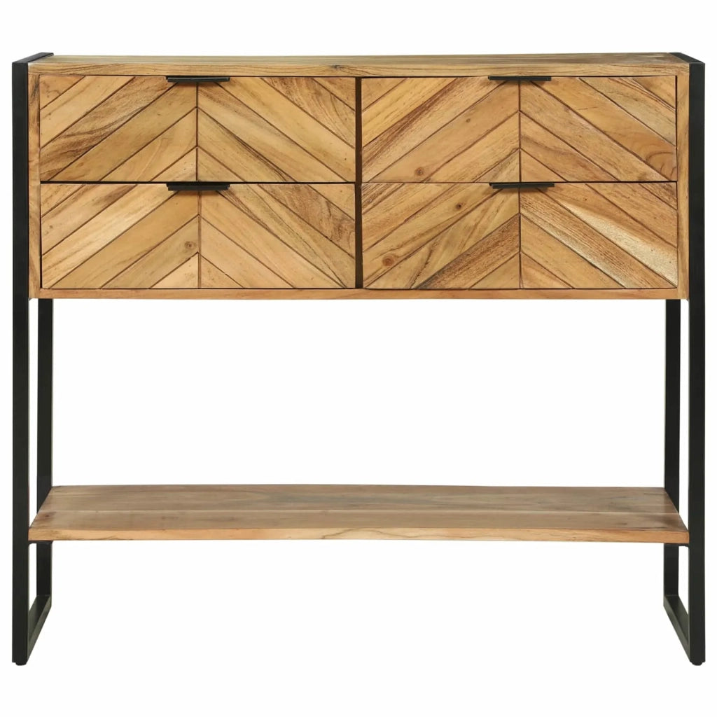 Tavolo consolle con cassetto Marrone 90 x 35 x 80 cm 374107