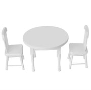 Set di Mobili in Legno - Tavolo e Sedie - Accessori Miniatuturi - Scala 1:12 - Adatto per Bambini - Ideale per Bambini di Età Prescolare