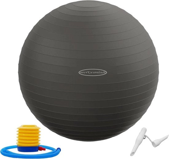 Ballo di Allenamento Anti-Esplodente e Antiscivolo per Yoga Fitness e Parto con Pompa Rapida Capacità 2 lbs