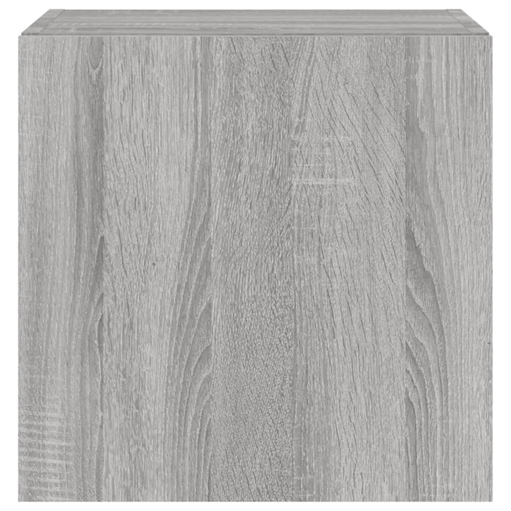 Mobile TV multimediale mensola TV mobile TV credenza TV parete attrezzata per sala da pranzo soggiorno camera da letto con luci LED Sonoma 40,5 x 35 x 40 cm grigio 02_0028048