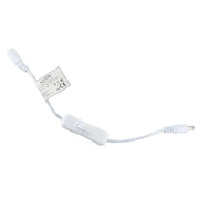 Trade Shop - Interruttore Per Strip Striscia Led Connettore Dc 12v-24v 12a Pulsante S-12v-02 - Bianco
