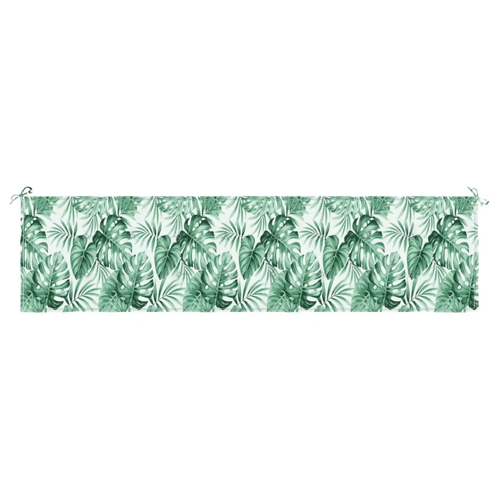 Cuscino per Panchina Foglia Motivo Foglia 200 x 50 x 3 cm 361198