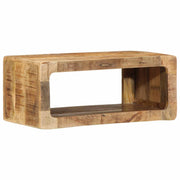 Mobile porta TV moderno con pratico contenitore 60 x 30 x 25 cm in legno massello di mango marrone 02_0058070