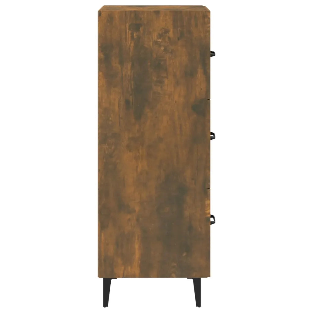 Credenza-Buffet-Armadio da cucina Rovere Fumo 34,5x34x90 cm in Legno Multistrato 912645