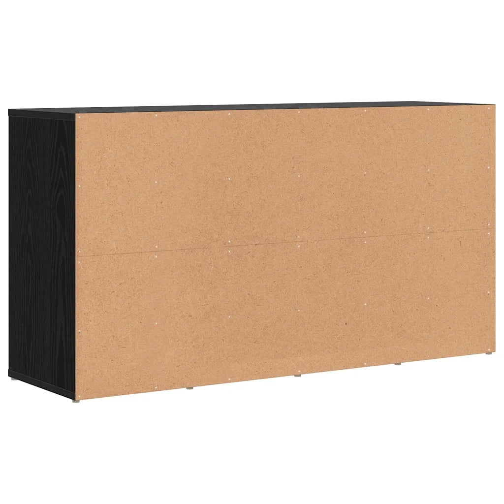 Panca per scarpe con lo scaffale Rovere Nero 103 x 30 x 54,5 cm 875160