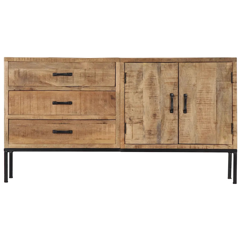 Credenza 140x35x75 cm in Legno Massello di Mango 249857