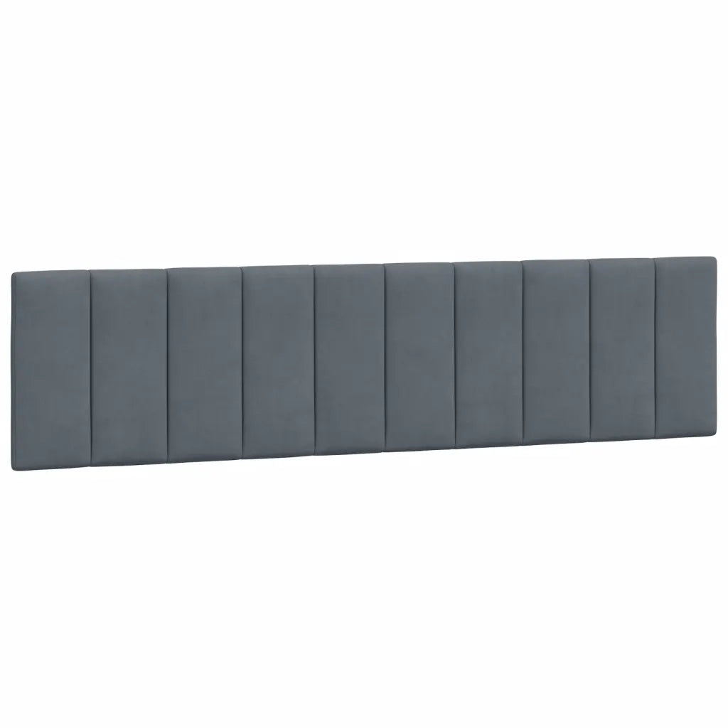 Cuscino Testiera Hanko Grigio Scuro 193 cm in Velluto 374699