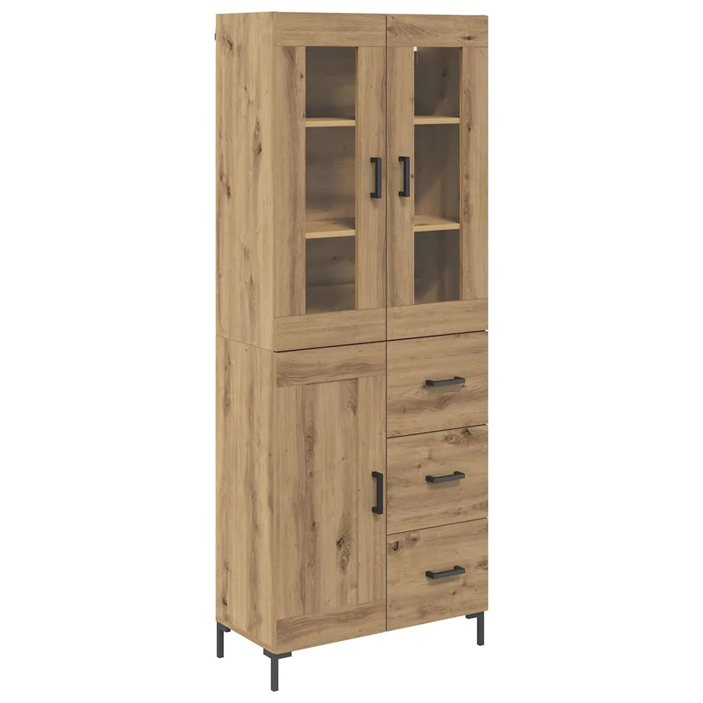 Credenza 2 pcs Rovere artigianale Legno multistrato 3415990