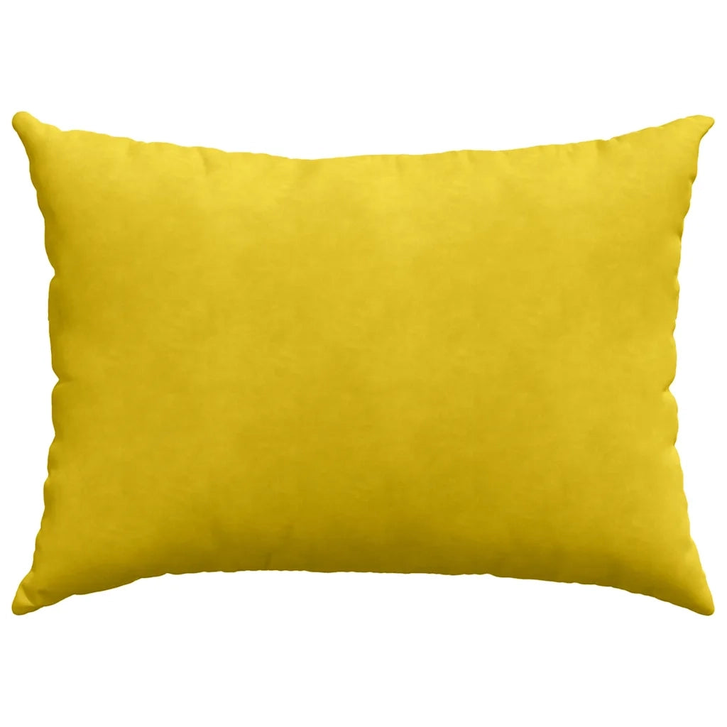 Cuscini da Divano 2 pz-Set di 2 Cuscini per Sofa Giallo 70 x 50 cm Tessuto in Cords