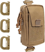 Tas EDC multifunzionale tattica con riempimento molle per smartphone e cinturone con 3 ganci per campeggio all'aperto, caccia e allenamento
