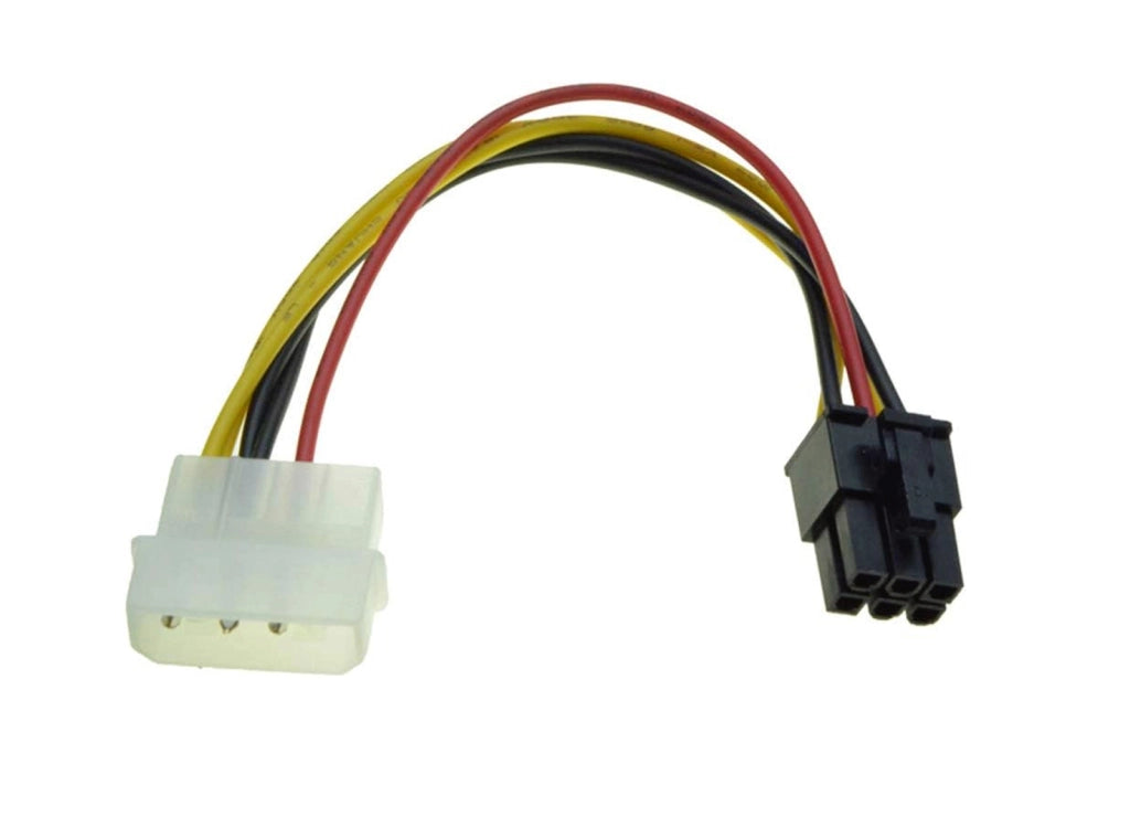 Cavo Adattatore Alimentazione schede video da 4 Pin Molex a 6 Pin PCI-E 18 cm - Molex