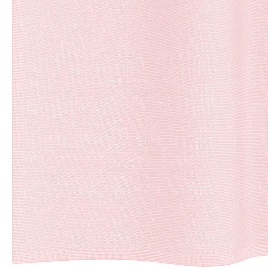 Tende in Voile con Tasche per Aste 2 pz Rosa Chiaro