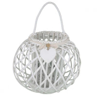 Lanterna Lorelie   in Vimini Bianco