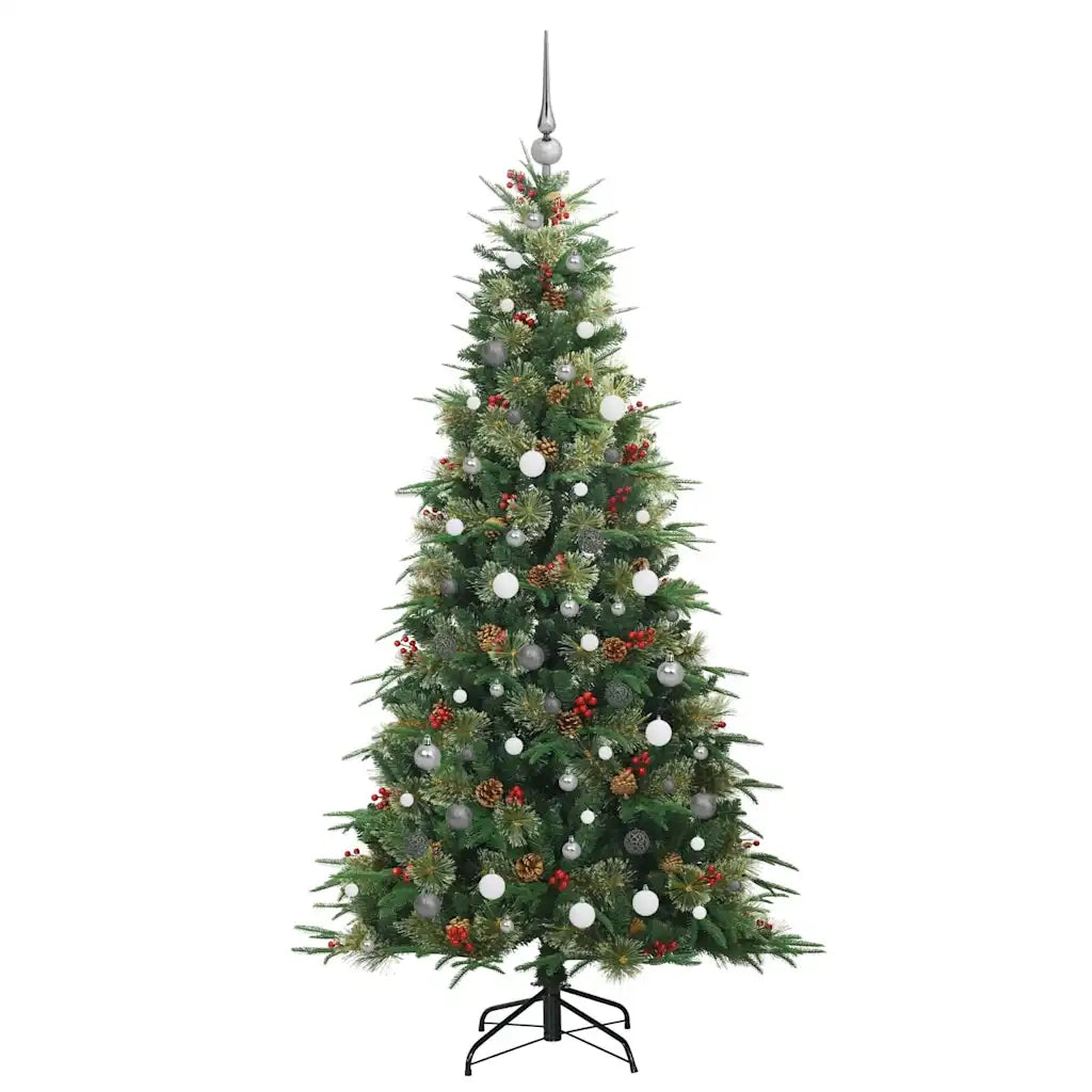 Albero di Natale Artificiale con Rami Pieghevoli Verde 210 cm 3397431