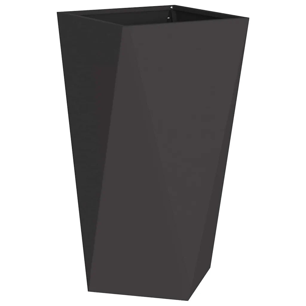 Fioriera Nero 40 x 40 x 75 cm Acciaio