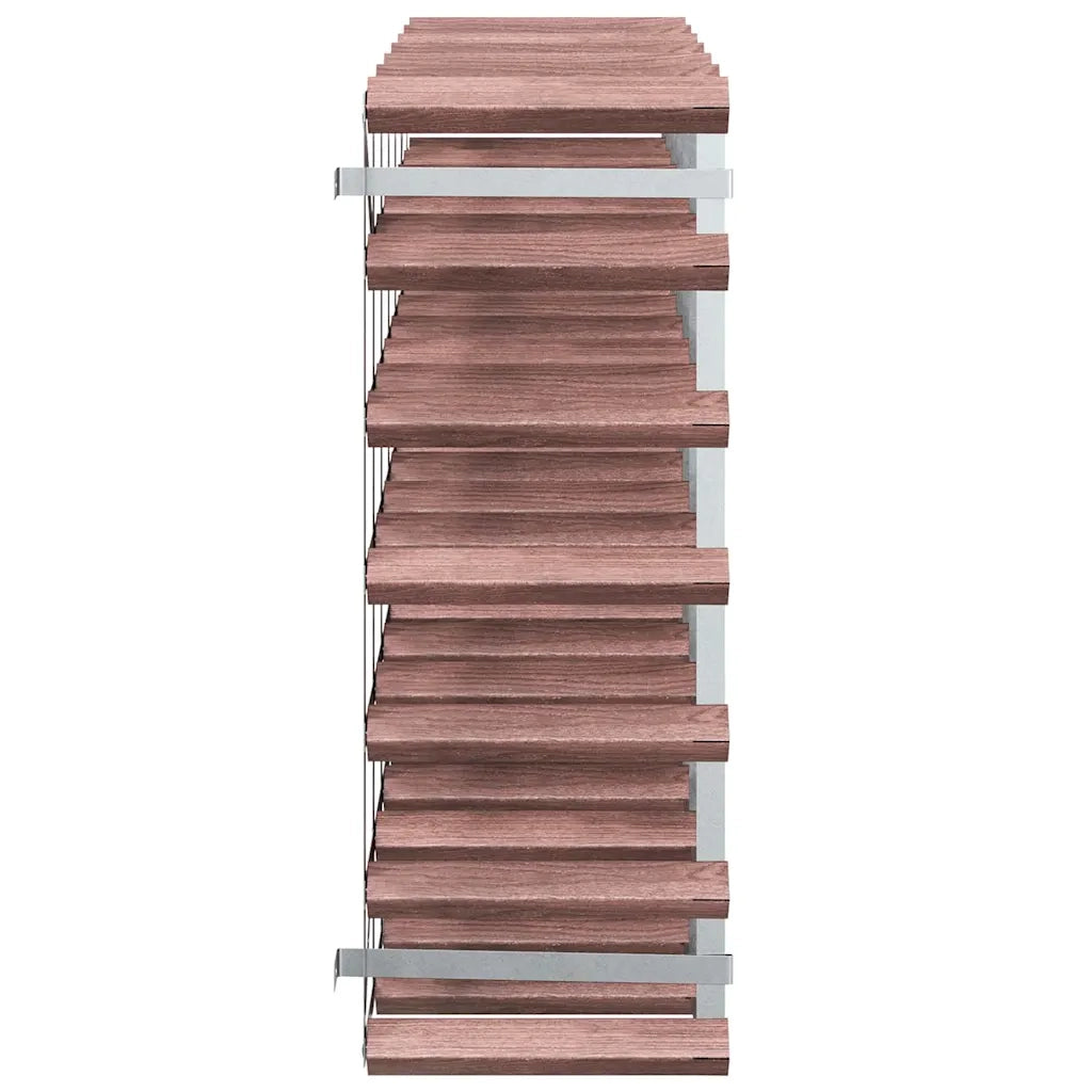 Portabottiglie per 42 Bottiglie Legno Massello di Pino Marrone 340893