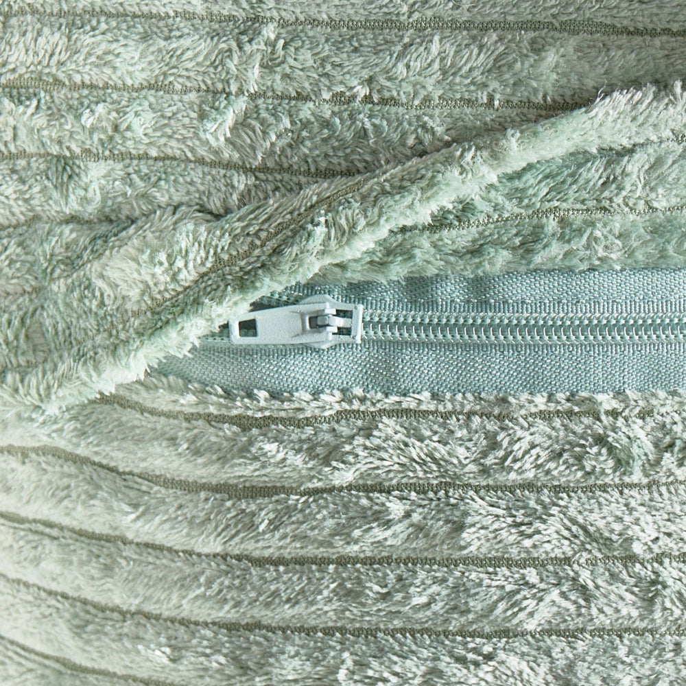 Set di 2 cuscini decorativi in velluto a coste verde 45 x 45 cm x 30 cm Accessori decorativi Boho Camera da letto Soggiorno