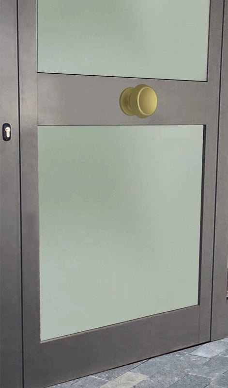 Pomolo fisso per porta SAGUATTI 166/70FB in alluminio oro satinato