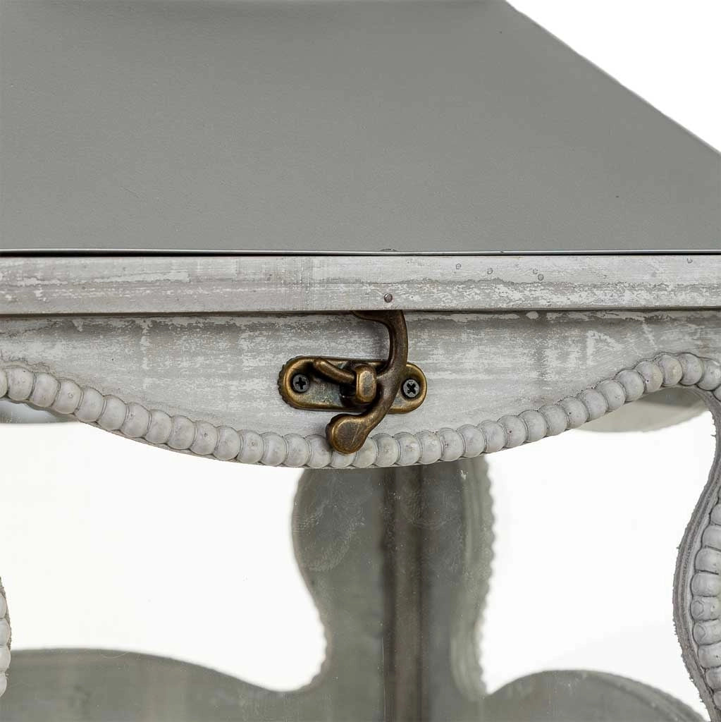 Lanterna in legno grigio 32x32x114h cm
