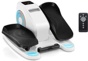 Mini Ellittica Elettrica, Pedalatore Ellittico con Schermo e Telecomando, Pedalatore Elettrico con 5 Velocità e 3 Modalità, Bicicletta Ellittica Sotto la Scrivania