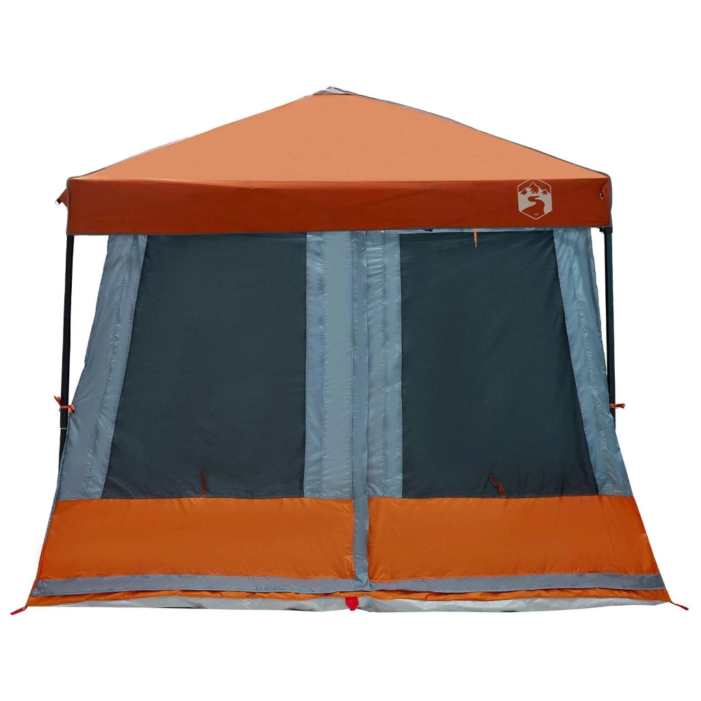 Set di Tende da Campeggio con tetto 2 pcs Grigio e arancione 3337180