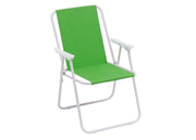 Sedia Camping Spiaggia Pieghevole Con Schienale Da Giardino Modello Miramare - Miramare - Verde