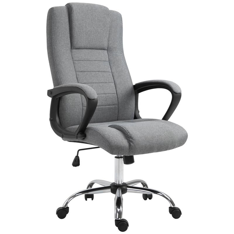 POLTRONA DA UFFICIO ERGONOMICA CON ALTEZZA E INCLINAZIONE REGOLABILE GRIGIO